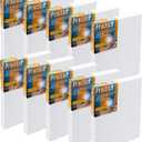 Practica Economy Stretched Cotton Canvas 20-Pack - 18x24 - Acid-Free Acrylic Primed Canvas for Acrylics, Pastels, Graphite, & More!