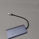 USB C to Dual HDMI Adapter, Multi Display Docking Station Dual Monitor with 2 HDMI, Displayport, 100W PD, 3 USB Ports, USB C Hub Multiport Dongle Compatible with MacBook/Dell/HP/Lenovo Laptops (Grey)