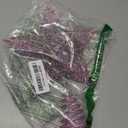 Joiedomi 8 inch Christmas Glitter Star Tree Toppers, Pink Star Lighted with 20 LED Warm White Lights for Xmas Decorations, Holiday Party Indoor Decor