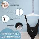 G TALECO GEAR Baby Jumper with Stand,Baby Bouncer,Easy Set-Up,Baby Exerciser for Active Babies,Suitable for Indoor and Outdoor, Water Mat Include (Black)