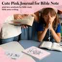 Pink Personalized Notebook Journal for Teen Girls Women, Initial Monogrammed Gifts for Women Girl, Teen Journals for Girls, Coquette Pink Bow Initial A Hardcover Spiral Notebook, 5.5x8.3