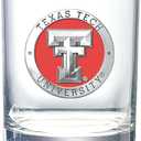 Heritage Pewter Texas Tech Double Old Fashion | Double Rocks Glass 14 OZ for Liquor | Expertly Crafted Pewter Glass