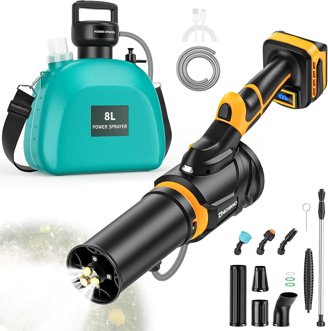 3-in-1 Battery Powered Sprayer Blower Compatible for Dewalt 20V Battery