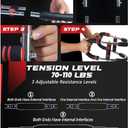 Twister Arm Trainer  Adjustable Resistance Power Twister Bar (60110 lbs) for Chest, Arm, Shoulder & Forearm Strength Training  Portable Home Gym Equipment for Men & Women.