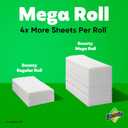 Bounty Select-A-Size Paper Towels, White, 2 Mega Rolls = 8 Regular Rolls