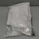 jinchan Linen Pinch Pleated Kitchen Curtains 24 Inch 2 Panels, Natural Linen Tier Curtains Back Tab Beige Farmhouse Cafe, Light Filtering Small Window Drapes for Bathroom Laundry Room Off White