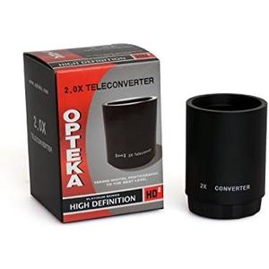 Opteka High Definition 2X Telephoto Converter for The Opteka 650-1300mm, 420-800mm, 500mm and 800mm SLR Lenses Black