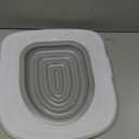 Cat Toilet Trainer Kit - Universal Reusable Cat Toilet for Pet Cleaning (White Tray, 1 Gray Inner Support)