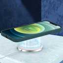 MXX for iPhone 12 pro Max Case, Soft Silicone Case with Scratch Resistant - Full Camera Protection Anti-Scratch Microfiber Lining Full-Body Protective 12 pro Max Phone Case 6.7"- Midnight Green