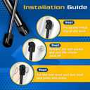 ARANA Rear Window Struts for Honda Pilot 2009-2015, Rear Glass Window Replacement Shocks Fits 2009-2015 Honda Pilot Base/EX/EX-L/EXL/LX/SE/Touring Models(Not The Liftgate), 2 Pcs