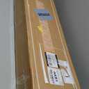 Muihood Elevated Dog Bed Wooden Frame and Mattress with Removable Washable Cover, Egg Crate Foam, Suitable for Pet Up to 50 lbs, White M