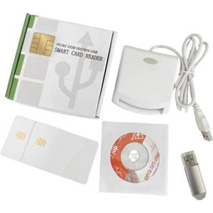 ISO7816 Contact EMV SIM eID PC/SC USB CCID Smart IC Chip Card Reader Writer Programmer with 2pcs SLE4442 Cards + SDK Kit(Program Required) for Professional Engineer