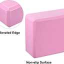 uxcell Yoga Block-Light Weight High-Density EVA Foam Brick for Beginners, Yogis, Pilates, Meditation (Pink)