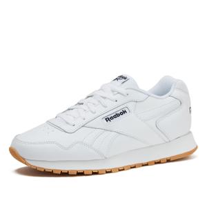 Reebok Glide Sneakers for Men - Black or White Tennis Shoes Size 7 to 15, White/Vector Navy/Gum, 11.5