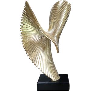 Modern Abstract Eagle Decorative Sculpture, Dining Living Room Desk Decor,Geometric Home Decor Statues,Shelf Top Decor Aesthetics, Coffee Tables or Office ShelvesGolden
