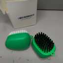 CLEANGOR Vegetable Brush Scrubber for Food, Black Stiff Bristles Brush & White Soft Bristles Brush, Dishwasher Safe Ear-Hanging Veggie & Fruit Cleaning Brush for Potato, Mushroom, Carrot, Lemon, Egg