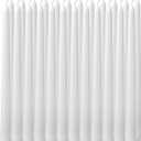 24 Pack White Taper CandlesTaper Candles 10 Inch DriplessUnscented & Smokeless Candlesticks Bulk7-8 Hours Long Burning Tall CandlesIdeal for Christmas Weddings Parties Dinner