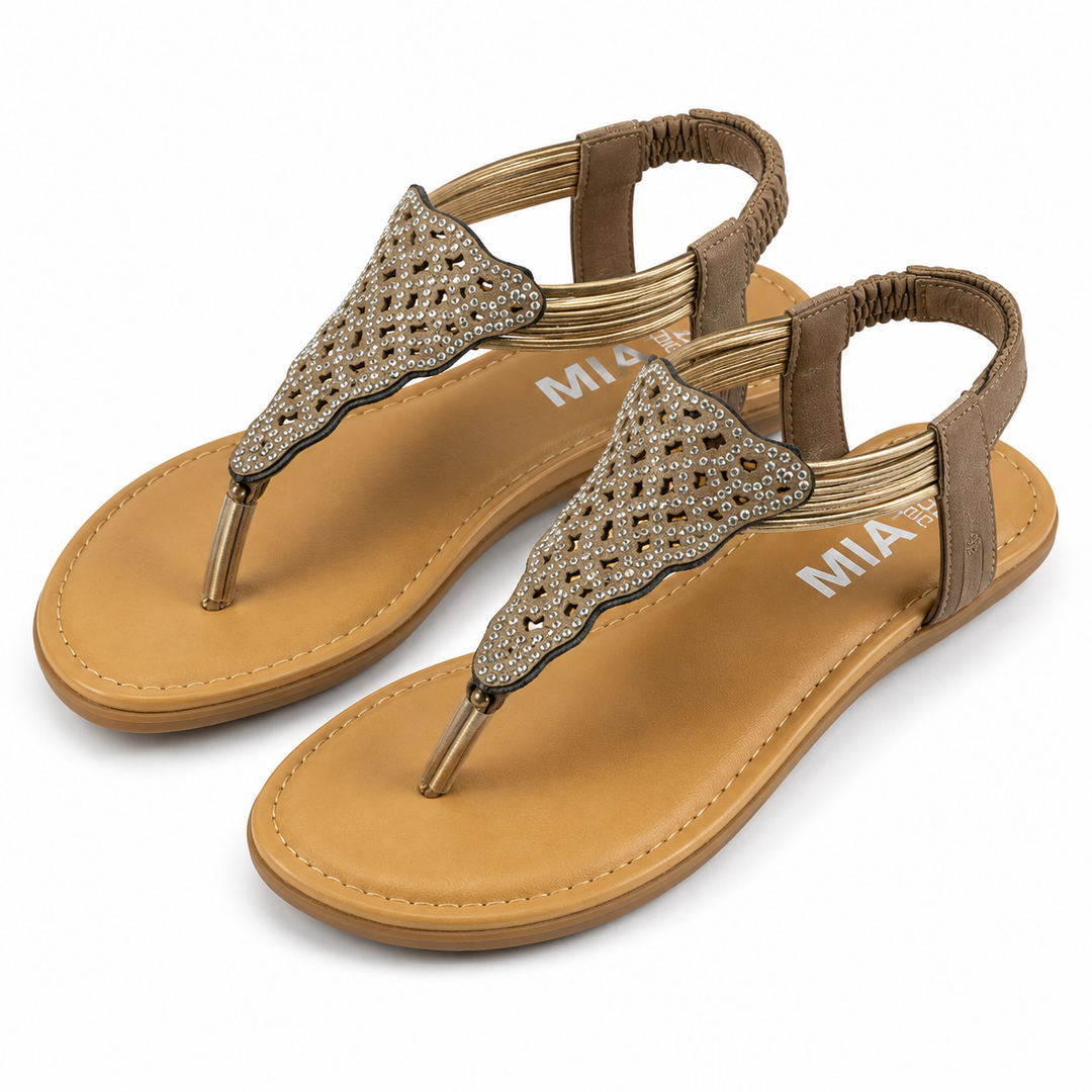 MIA Girl Rhinestone T-Strap Sandals, Size 7