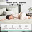 Novilla Fleece Mattress Topper Twin, Warm Sherpa Mattress Pad, Cloud-Like Soft Bed Cover for Winter, Deep Pocket fits up to 21", Machine Washable