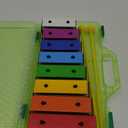 MINIARTIS Glockenspiel Xylophone | Educational Music Toys for Toddlers | 8 Notes Colorful Resonator Bells for Kids with 15 Songbook & Green Case | Great Birthday Gift for Children