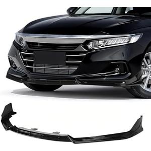 Archaic Front Bumper Lip Compatible with 2021 2022 Honda Accord, JDM Style 3Pcs Air Dam Spoiler Splitter Fit for SE/EX-L/LX/Sport/Touring, Splitter Under Chin Body Kit Lower Spoiler.