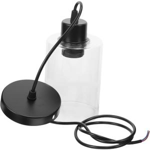 Healifty Vintage Mason Can Style Ceiling Lamp Creative Hanging Light Fixture for Dining Room Kitchen Bar Design for Home Decor