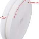 3/4'' Width x 10Meters Length White Sew On Hook and Loop Tape Fastening Nylon Fabric Tape (White, 3/4 Inch x 10 Meters)