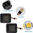 Linkstyle 2PCS 12V LED License Plate Lights Compatible with 20152023 Ford F150 & F150 Raptor, 6000K Smoke Lens LED Tag Light Lamp
