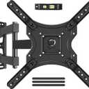 ELIVED Full Motion TV Wall Mount for Most 26-60 Inch TVs, Articulating Arms Swivel and Tilt tv Mount, Wall Mount Brackets Max VESA 400x400, Single Stud Perfect Center Design, Holds Up to 77 lbs.