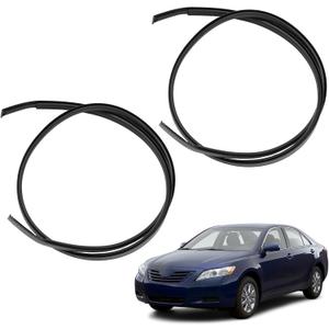 Roof Drip Molding Strip Weatherstrip Seals Compatible with Toyota Camry 2007 2008 2009 2010 2011, Rubber Sealing Trim Replace 75555-06030 75556-06030, Left and Right, 2PC