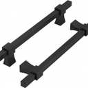 homdiy 10 Pack Adjustable Black Cabinet Pulls 1-3/8" to 4" (35-102mm) Adjustable Hole Distance Drawer Pulls