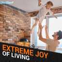 BlueStars 24x24x30 Central Air Conditioner Cover for Outside Units - Waterproof Heavy Duty AC Cover for Outdoor Winter - Premium Black Edition