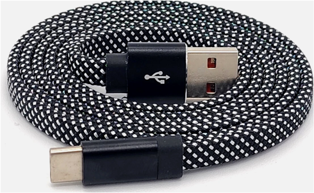 ZGEAR 3 Foot Flat Magnetic Sync Charge Cable for USB C