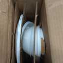 ZOID 3120NM Glass Glossy Mugless Dinnerware Set, White, 16 Pieces