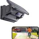 WiFi Magnetic Solar Wireless Backup Camera, 10000mAh Rechargeable 1080P Rear View Camera for Truck RV Trailer Car, DVR Recording Night Vision, IP68 Waterproof, Easy Installation