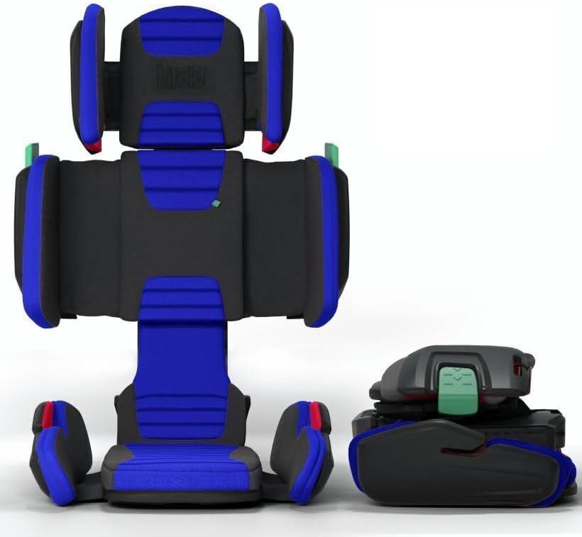 Mifold Hifold Adjustable Kids High Back Booster Car Seat with Strap – Ocean Blue