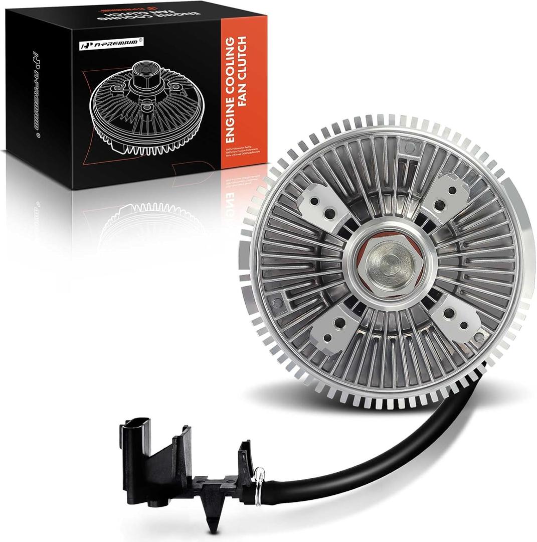 A-Premium Electronic Radiator Cooling Fan Clutch Compatible with Chevy Trailblazer, SSR & GMC Envoy, Bravada & Saab 9-7x & Buick Rainier 2002 2003 2004 2005 2006 2007 2008 2009-4.2L 5.3L 6.0L