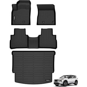 Floor Mats & Cargo Liner Set for Nissan Rogue 2025 2024 2023 2022 2021 (Not for Rogue Sport) Trunk Mat Accessories for Nissan Rogue 2021-2025