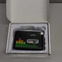 USB Cassette to MP3 Converter, Portable Walkman Cassette Audio Music Player Tape-to-MP3 Converter with Earphones, Volume Control, Auto Reverse, No PC Required (Black)