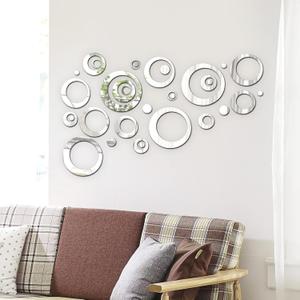  Adjustable Acrylic Mirror Removable Wall Sticker Decal Home Decoration (Style 4)