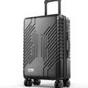 ALPHA CAMP Carry On Luggage 22x14x10 Airline Approved Hardshell | Lightweight Durable PC+ABS Luggage with Spinner Wheels,Travel Rolling Suitcase with Built-in TSA Lock,USB Port for Business, 20 inch