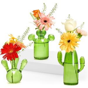 XXXFLOWER Cactus Plant Propagation Station Terrarium Jars for Plant Cuttings Air Plant Holders Unique Glass Flower Vase for Hydroponics Plants for Plant Lovers Home Garden Decor