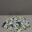 Ottoman Cover Square Slipcovers Printed,Stretch Footrest Stool Cover for Ottoman Square,Soft Foot Stool Cover Protector with Nonslip Elastic Bottom (Medium,Flower C) (M Length&Width:30-38",Height:14-20")