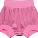 Adult Plastic Pants Diaper Cover Rubber Underwear for Incontinence Leak Proof Noiseless Waterproof Durable (S(Women size), Pink)