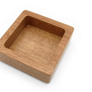 Ceremony Wooden Box With Cut Out ( Brown )