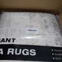 10x14 Area Rugs for Living Room, Non Slip Machine Washable Vintage Carpets, Low Pile Lightweight Large Rug for Bedroom, Dining Room, Home Office Beige Gray