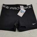 Nike Womens Pro 365 3 inch Compression Shorts (Medium, Black/(White))