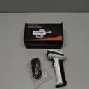 KUIIYER 1D QR 2D Barcode Scanner, Bluetooth Wireless Bar Code Scanners with Setting Keypad & LCD Screen Display & AI Voice, Handheld Barcode Reader for iPhone, Android, iPad, Tablet, Computers & POS