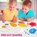 Arts and Craft Kit for Toddlers Ages 3, 4, 5 Years - Create 7 Fun Fish Characters