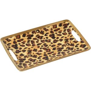 Pampa Bay Animal Print Small Tray, 12" x 7.5" x 1" Tall